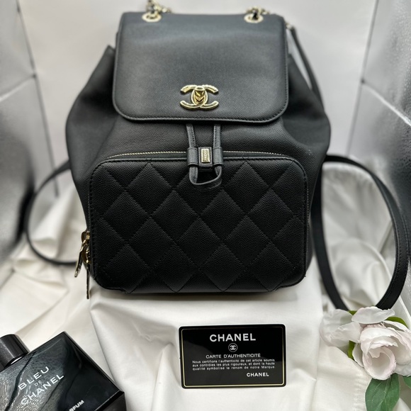 💥🦄CHANEL BUSINESS AFFINITY CAVIAR LEATHER BACKPACK🦄💥 - Picture 2 of 16